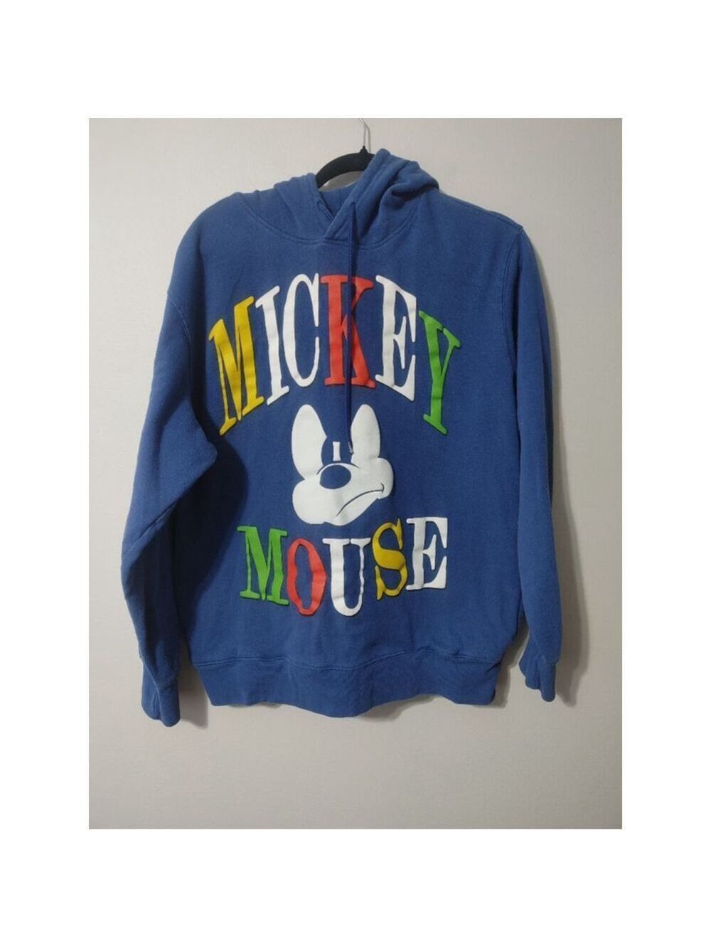 Men's Disney Men's Mickey Mouse Puff Stare Style Graphic Hoodie Sweatshirt Lg